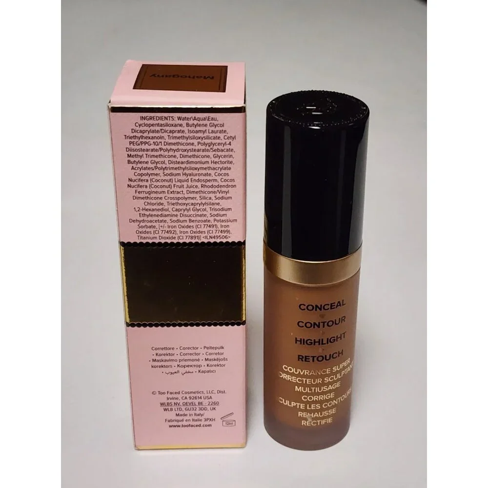 Too Faced Mahogany Born This Way Multi Use Sculpting Concealer Full Size New